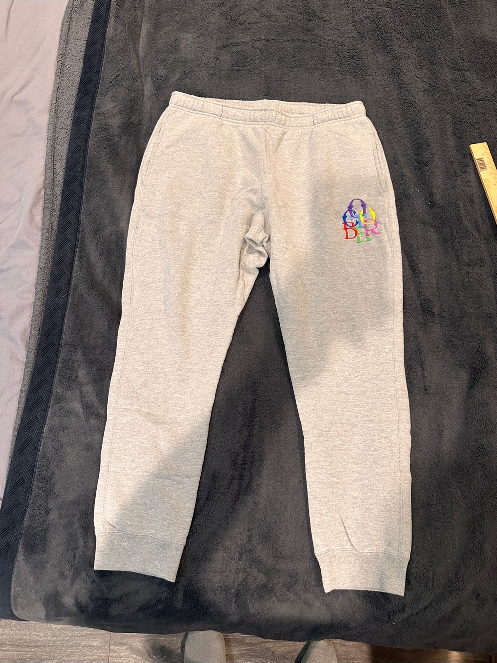 Octobers Very Own OVO Men's Gray Script Sweatpants Size XL Pre-Owned
